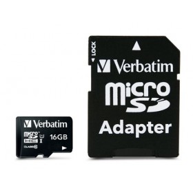 VERBATIM MICRO SDHC 16GB CLASS 10 + ADATTORE