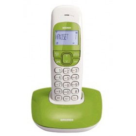 BRONDI TELEFONO CORDLESS NICE BIANCO/VERDE