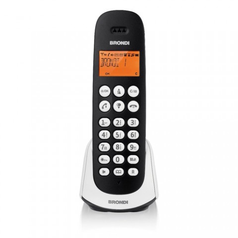 BRONDI TELEFONO CORDLESS ADARA NERO/BIANCO