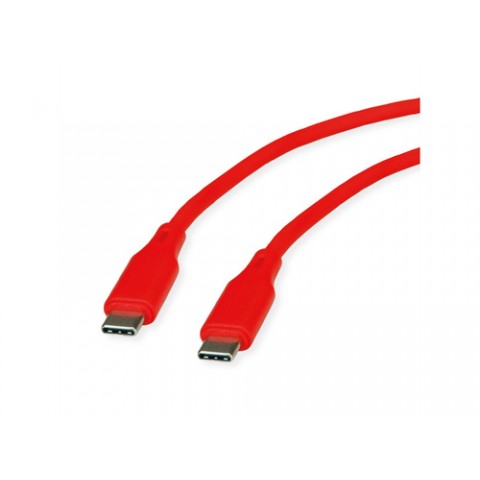 ROLINE CAVO USB COLORATO, 1M, ROSSO