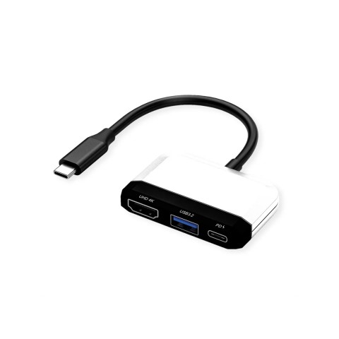 VALUE USB DOCKING STATION TYPE C, HDMI, 4K30, 1X USB A + 1X C (PD) VALUE USB DOCKING STATION TYPE C, HDMI, 4K30, 1X USB A + 1X C (PD)