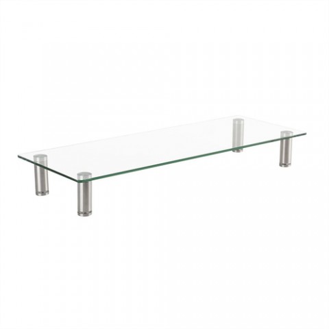 ROLINE STAND PER MONITOR IN VETRO, CON PIEDINI METALLICI AGGIUSTABILI