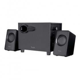 TRUST SET ALTOPARLANTI SPEAKERS 2.1 18W PICCO (9W RMS) CON SUB WOOFER LEGNO - AVORA - NERO