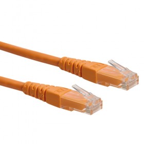 ROLINE CAVO UTP PATCHCORD CAT.6/CLASS E, ARANCIO, 1M ROLINE CAVO UTP PATCHCORD CAT.6/CLASS E, ARANCIO, 1M
