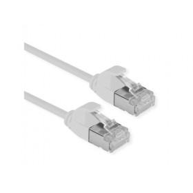 ROLINE CAVO DI RETE U/FTP DATACENTER PATCHCORD CAT.6A/CLASSE EA, LSOH, SLIM, GRIGIO, 0.3M