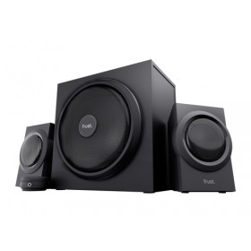 TRUST SET ALTOPARLANTI SPEAKERS 2.1 120W PICCO (60W RMS) - CON TELECOMANDO CON INGRESSO AUX + PRESA