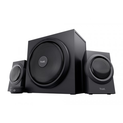 TRUST SET ALTOPARLANTI SPEAKERS 2.1 120W PICCO (60W RMS) - CON TELECOMANDO CON INGRESSO AUX + PRESA TRUST SET ALTOPARLANTI SPEAKERS 2.1 120W PICCO (60W RMS) - CON TELECOMANDO CON INGRESSO AUX + PRESA