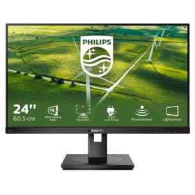 PHILIPS MONITOR 23,8 LED IPS 16:9 FHD 4MS 250 CDM, VGA/DVI/DP/HDMI, GREEN LINE, PIVOT, MULTIMEDIALE