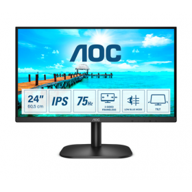 AOC MONITOR 23,8 LED IPS 16:9 FHD 250 CDM, VGA/DVI/HDMI, MULTIMEDIALE TS AOC MONITOR 23,8 LED IPS 16:9 FHD 250 CDM, VGA/DVI/HDMI, MULTIMEDIALE TS