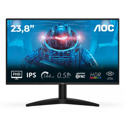 AOC MONITOR 23,8 LED IPS FHD 16:9  4MS 144hz 250 CDM, DP/HDMI