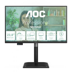 AOC MONITOR 23,8 LED IPS FHD 16:9 120Hz, REG ALTEZZA, USB-C AOC MONITOR 23,8 LED IPS FHD 16:9 120Hz, REG ALTEZZA, USB-C