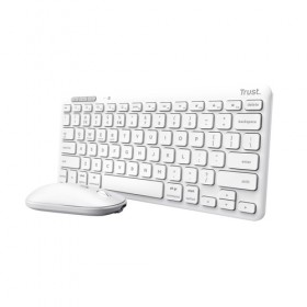 TRUST BUNDLE TASTIERA E MOUSE LYRA, BIANCO, IT