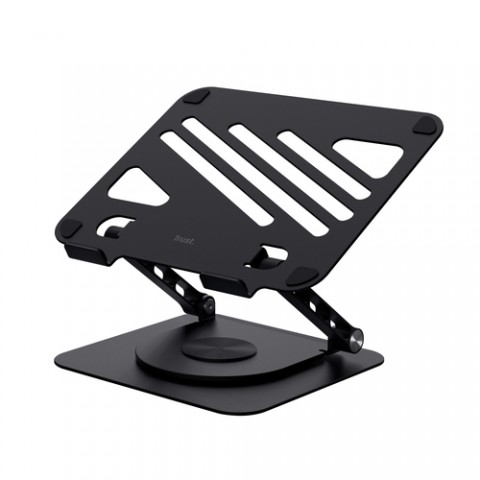 TRUST SUPPORTO/RIALZO PER LAPTOP IN METALLO - ZEFF - NERO