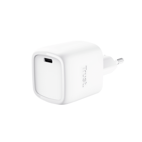 TRUST ALIMENTATORE/CARICABATTERIA 30W USB-C GAN - PLASTICA RICICLATA 50 - MAXO - BIANCO