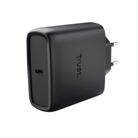 TRUST ALIMENTATORE/CARICABATTERIA 65W USB-C GAN - CAVO RICARICA INCLUSO - PLASTICA RICICLATA 50 - M