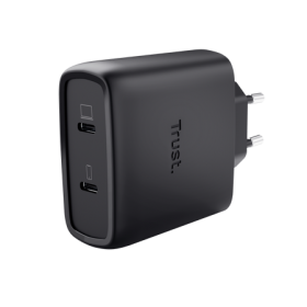 TRUST MAXO 65W 2P USB-C GAN CHARGER BLK TRUST MAXO 65W 2P USB-C GAN CHARGER BLK