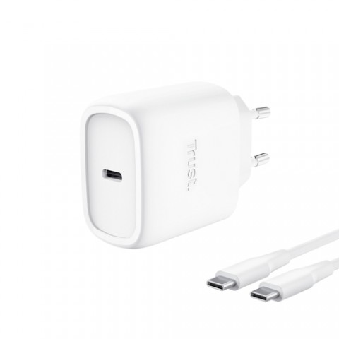 TRUST ALIMENTATORE/CARICABATTERIA 45W USB-C PER APPLE - CAVO RICARICA INCLUSO - PLASTICA RICICLATA 5 TRUST ALIMENTATORE/CARICABATTERIA 45W USB-C PER APPLE - CAVO RICARICA INCLUSO - PLASTICA RICICLATA 5