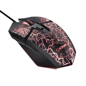 TRUST MOUSE GAMING ILLUMINATO CABLATO 6.400DPI - 6 PULSANTI PROGRAMMABILI - GXT113 FELOX - NERO TRUST MOUSE GAMING ILLUMINATO CABLATO 6.400DPI - 6 PULSANTI PROGRAMMABILI - GXT113 FELOX - NERO