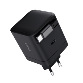 TRUST ALIMENTATORE/CARICABATTERIA 65W 1 PORTE USB-C + CAVO RETRATTILE USB-C - PLASTICA RICICLATA 50