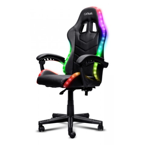 TRUST SEDIA GAMING CON ILLUMINAZIONE LED RGB - GXT 704 RONIQ RGB - NERO TRUST SEDIA GAMING CON ILLUMINAZIONE LED RGB - GXT 704 RONIQ RGB - NERO
