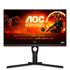 AOC MONITOR GAMING 24,5  FHD, REG ALTEZZA, DP/HDMI