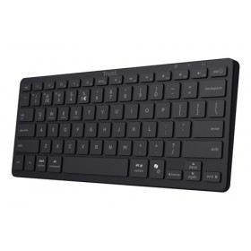 TRUST TASTIERA WIRELESS BLUETOOTH RICARICABILE MULTICONNECT 3 BT - LAYOUT ITALIANO - NADO II - NERA TRUST TASTIERA WIRELESS BLUETOOTH RICARICABILE MULTICONNECT 3 BT - LAYOUT ITALIANO - NADO II - NERA