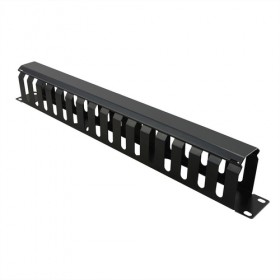 VALUE PIASTRA GESTIONE CAVI, 40X60MM, NERO