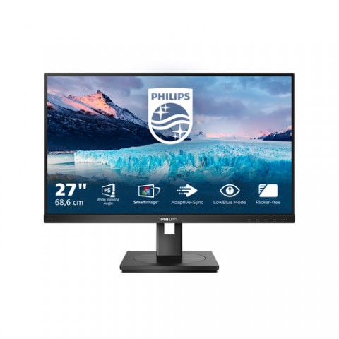 PHILIPS MONITOR 27 LED IPS 16:9 FHD 4MS 250 CDMPIV, PIVOT, VGA/DVI/HDMI/DP, MULTIMEDIALE