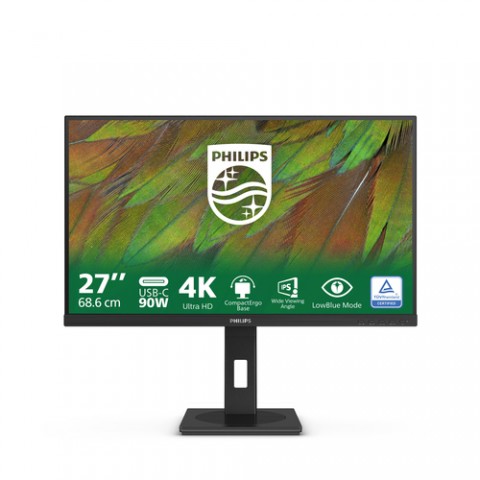PHILIPS MONITOR 27 LED IPS 4K UHD 16:9 4MS 350 CDM, PIVOT, DP/HDMI, USB-C HUB PHILIPS MONITOR 27 LED IPS 4K UHD 16:9 4MS 350 CDM, PIVOT, DP/HDMI, USB-C HUB