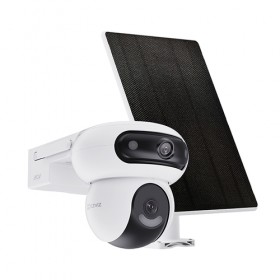 EZVIZ TELECAMERA HB90 + 8W SOLAR PANEL TELECAMERA DA ESTERNO A BATTERIA MOTORIZZATA DOPPIO OBIETTIVO