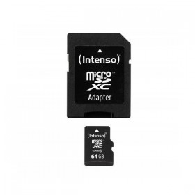 INTENSO MICRO SDHC 64GB CLASSE 10 + ADATTATORE SD