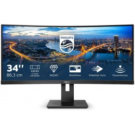 PHILIPS MONITOR CURVO 34 LED VA 21:9 3440X1440 5MS 300 CDM, DP/HDMI, ALTEZZA, MULTIMEDIALE