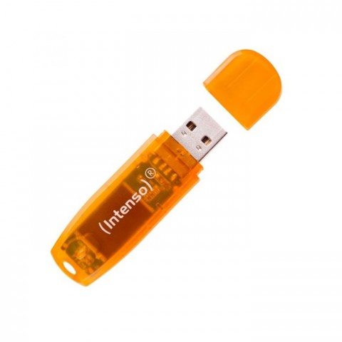 INTENSO PEN DISK RAINBOW LINE 64GB ORANGE USB 2.0