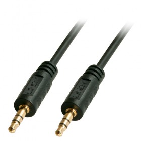 LINDY CAVO AUDIO JACK 3.5MM, M/M, 2MT, NERO