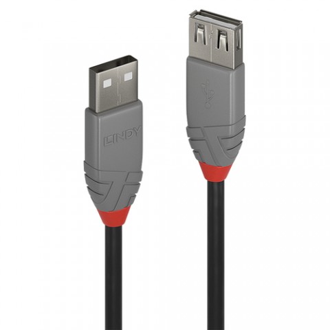 LINDY Prolunga USB 2.0 Tipo A Anthra Line, 0.5m LINDY Prolunga USB 2.0 Tipo A Anthra Line, 0.5m