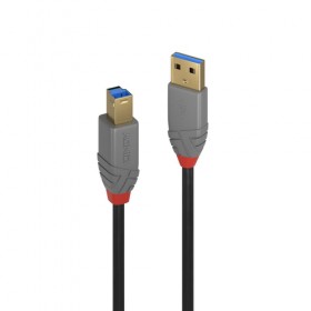 LINDY CAVO USB 3.2 TIPO A A B, 5 GBIT/S, ANTHRA LINE, 5M
