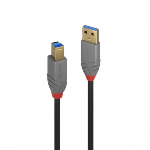 LINDY CAVO USB 3.2 TIPO A A B, 5 GBIT/S, ANTHRA LINE, 5M