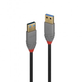 LINDY CAVO USB ANTHRA LINE 3.0 TIPO A MASCHIO A A MASCHIO 0.5 MT DOPPIA SCHERMATA GUSCIO PVC  10 ANNI DI GARANZIA