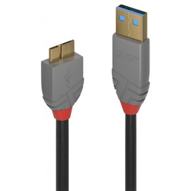 LINDY CAVO USB 3.2 TIPO A A MICRO-B, 5 GBIT/S, ANTHRA LINE, 0.5M