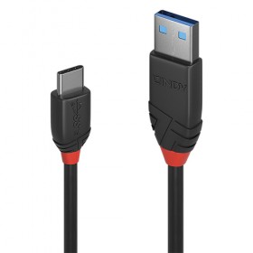 LINDY CAVO USB 3.1 TIPO C/A BLACK LINE, 1.5M LINDY CAVO USB 3.1 TIPO C/A BLACK LINE, 1.5M