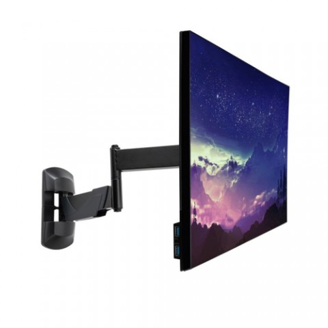 Supporto a parete regolabile per display singolo - Braccio regolabile che supporta display fino a 20 Supporto a parete regolabile per display singolo - Braccio regolabile che supporta display fino a 20
