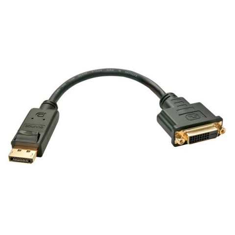 LINDY ADATTATORE CAVO DISPLAYPORT/DVI-D, M/F, ATTIVO, 15CM