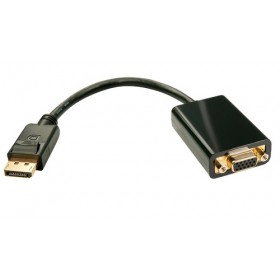 LINDY ADATTATORE CAVO DISPLAYPORT/VGA, M/F, ATTIVO, 15CM