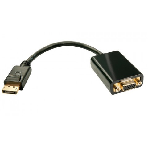 LINDY ADATTATORE CAVO DISPLAYPORT/VGA, M/F, ATTIVO, 15CM