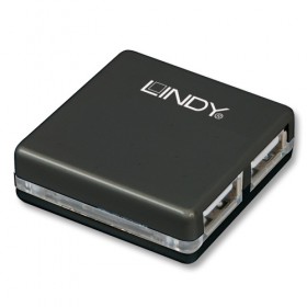 LINDY MINI HUB USB 2.0 4 PORTE