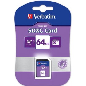 VERBATIM SD CARD XC / UHS1 (SDXC) 64GB CLASS 10