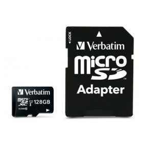 VERBATIM MICRO SDXC 128GB CLASSE 10 + ADATTATORE