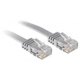 LINDY CAVO DI RETE FLAT UTP CAT.6 1M GRIGIO