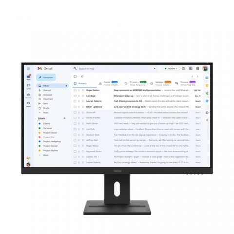 LENOVO MONITOR 27 LED IPS 16:9 FHD 6MS 300 CDM, PIVOT, VGA/DP/HDMI, MULTIMEDIALE E27-40