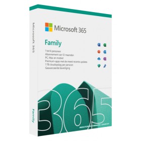 MICROSOFT 365 FAMILY SUBSCRIPTION 1LICENSE 1YR 6USER WIN/MAC ITALIAN